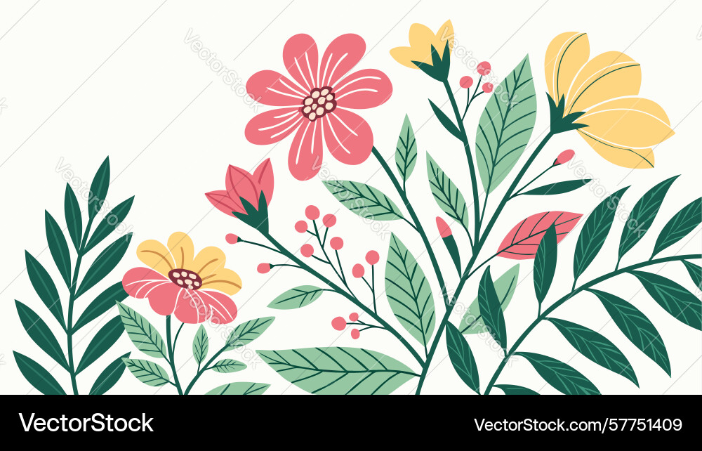 Delicate wildflower cluster design generative ai Vector Image