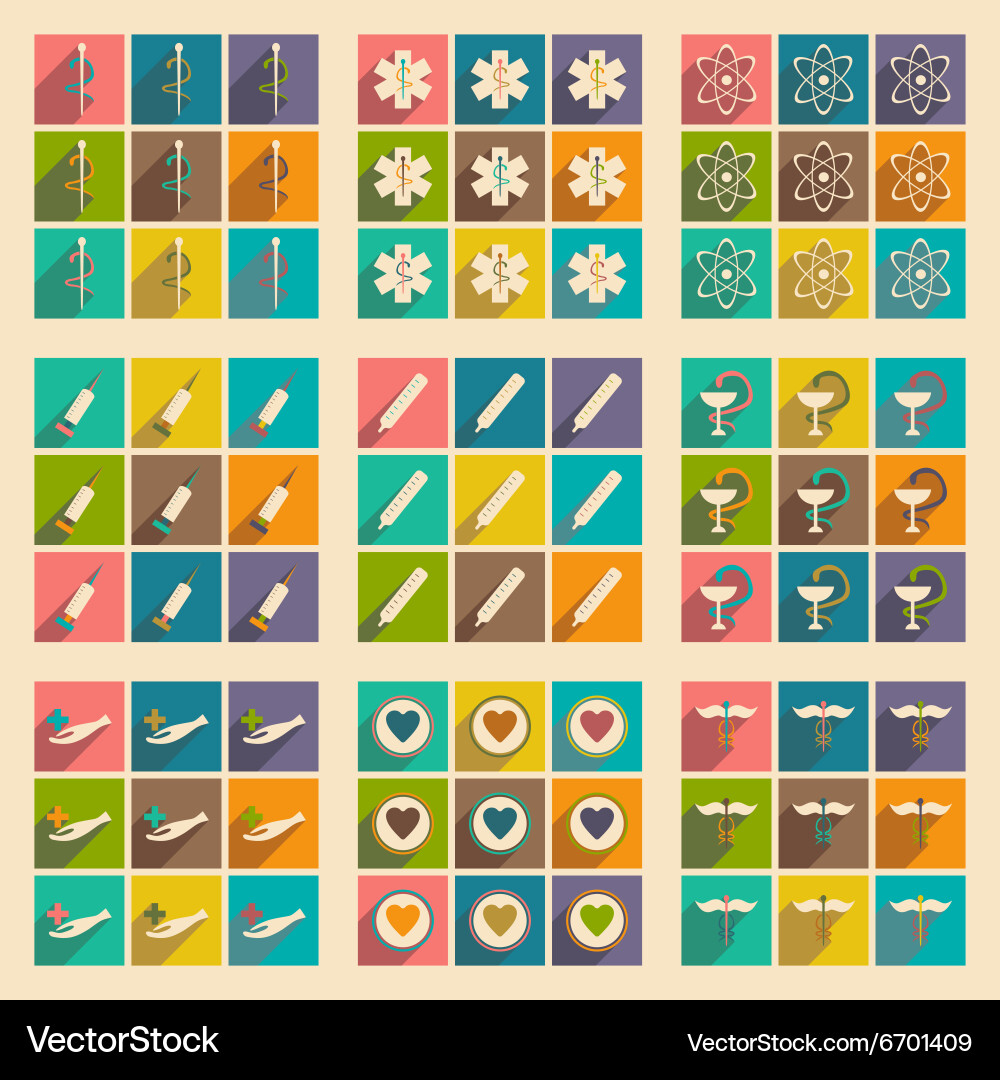 Flat with shadow concept and mobile application vector image