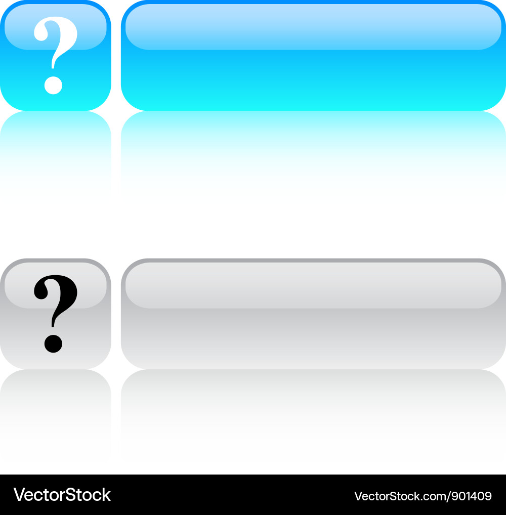Help square button Vector Image