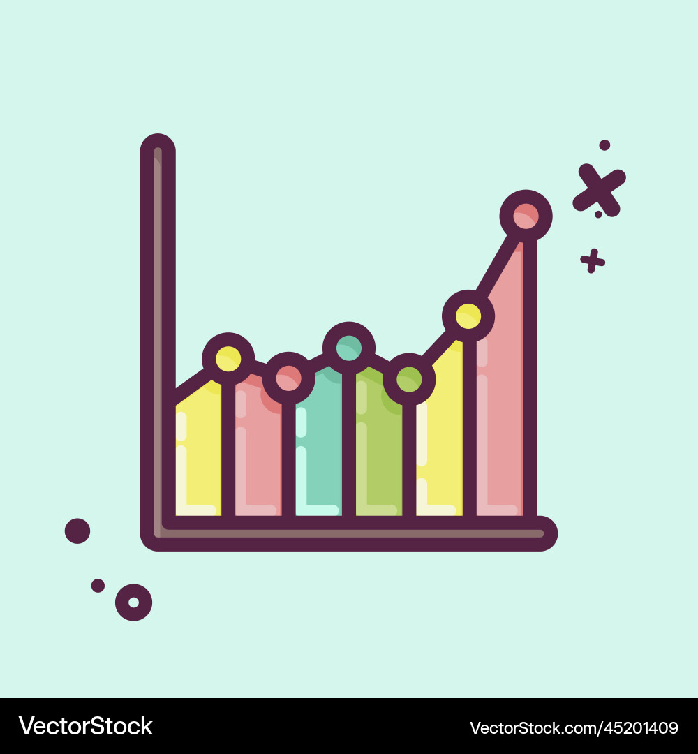 Icon sample data related to machine learning Icon sample data related to machine learning vector image