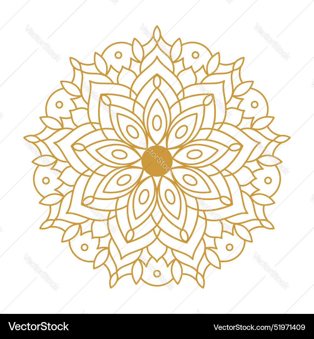 Mandala design element collection set Vector Image