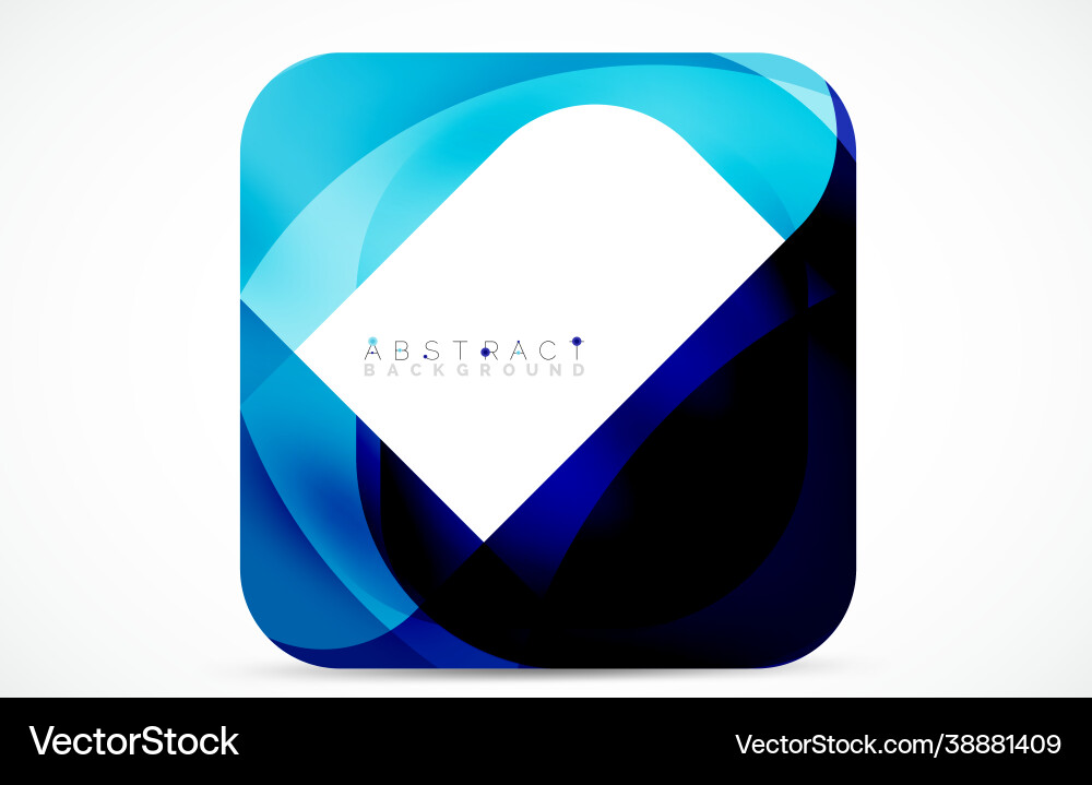 Minimal background abstract square shape vector image