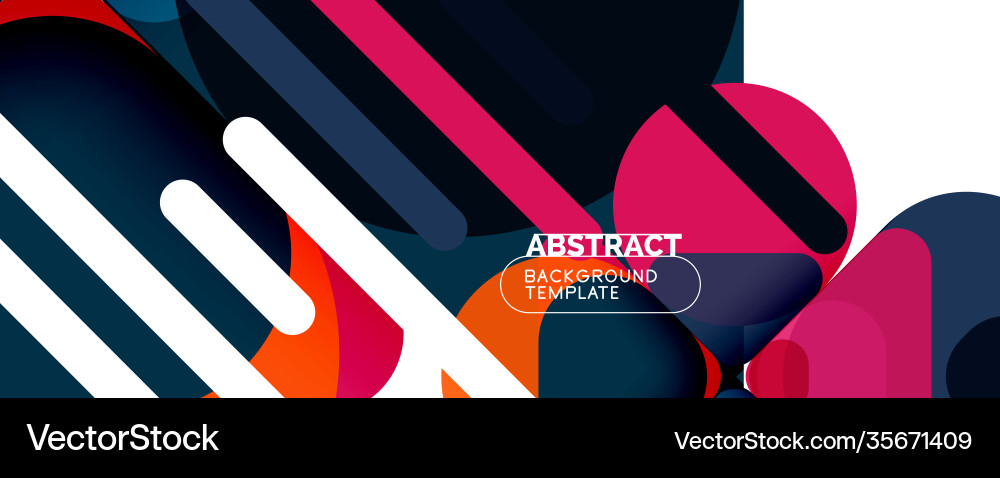 Modern geometric round shapes and dynamic lines Modern geometric round shapes and dynamic lines vector image