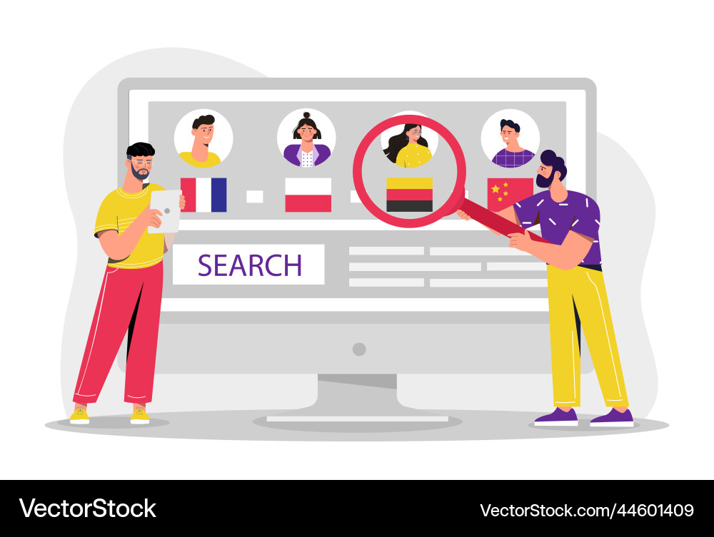 People learn languages People learn languages vector image