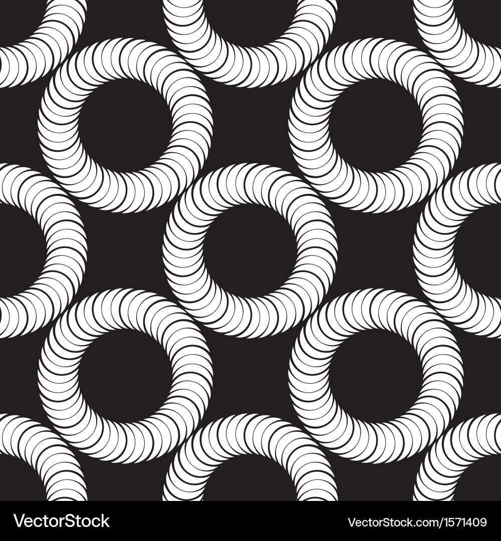 Seamless pattern with circles vector image