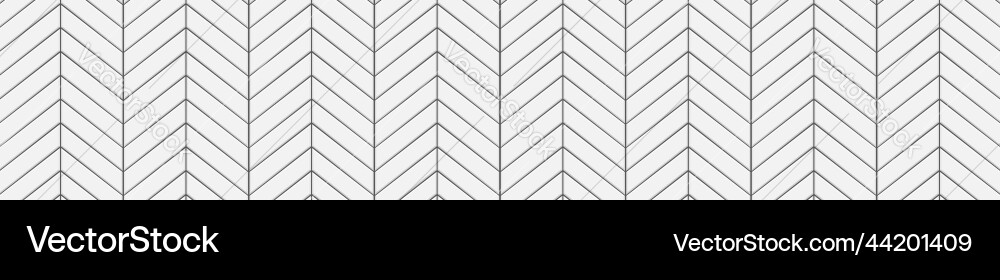 White chevron tile seamless pattern kitchen Vector Image