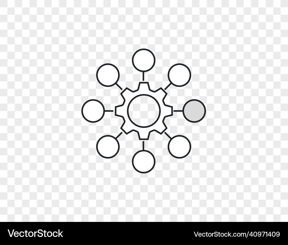Workflow automation processing icon Workflow automation processing icon vector image