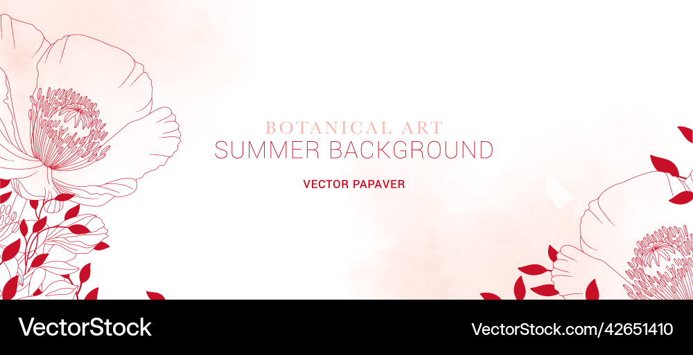 Abstract art background summer minimal style vector image