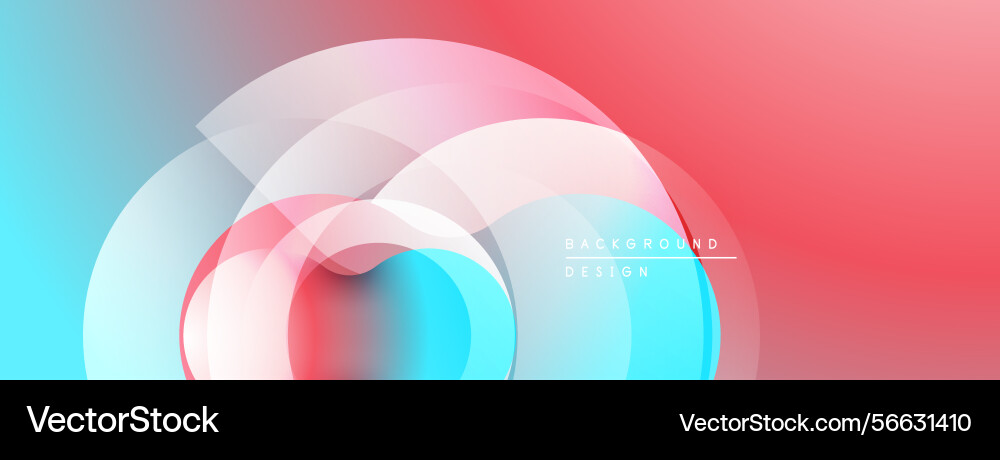 Abstract design features overlapping translucent Abstract design features overlapping translucent vector image