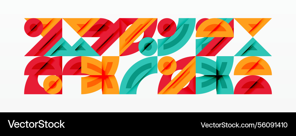 Abstract geometric background with shapes Vector Image