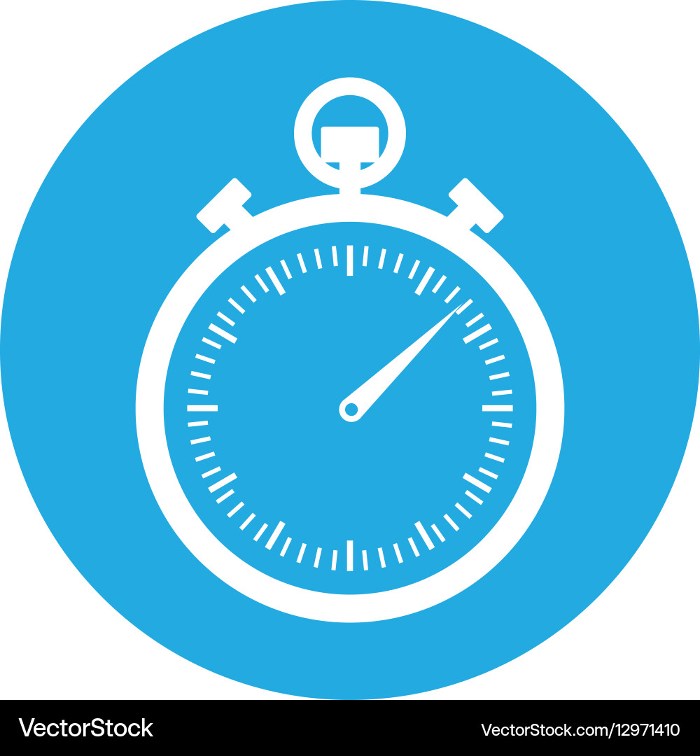 Analog chronometer icon image Royalty Free Vector Image