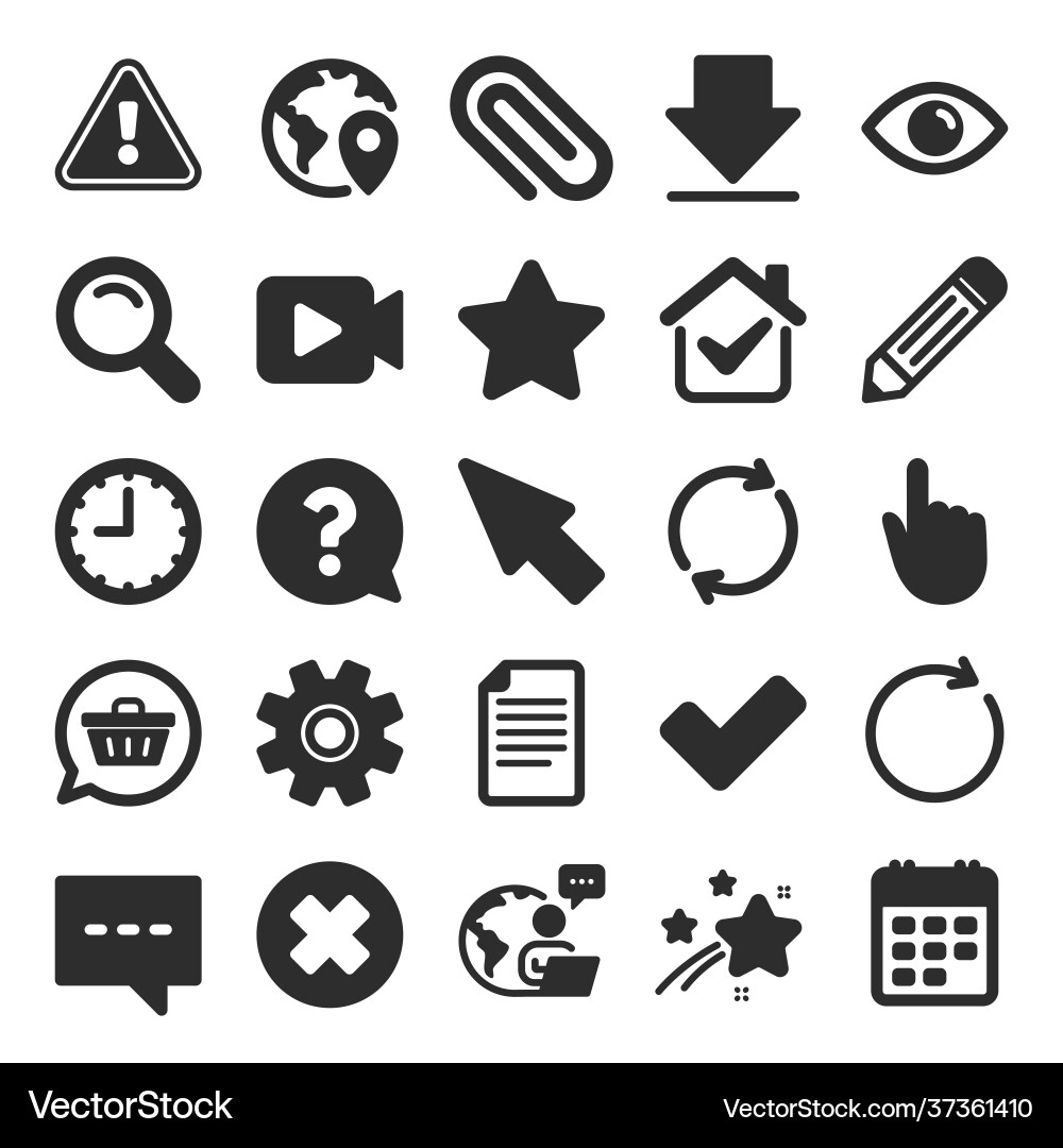 Document time and calendar icons question mark Document time and calendar icons question mark vector image