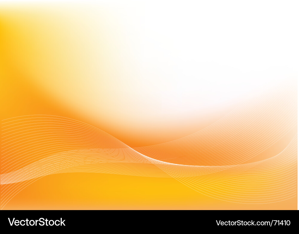 Dynamic Orange Swirl Background vector image