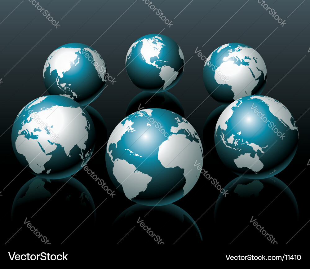 Global Sphere Reflection vector image