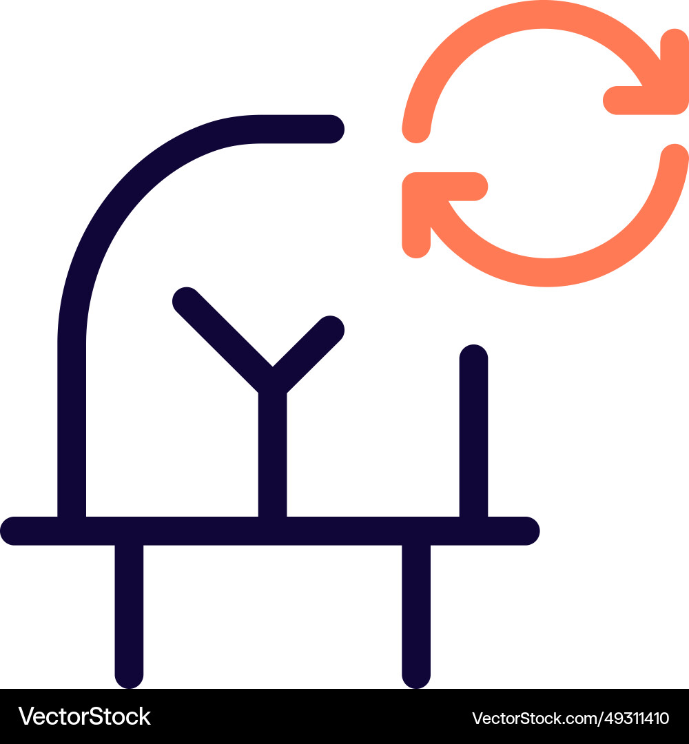 Refresh or restart led light for best performance Vector Image
