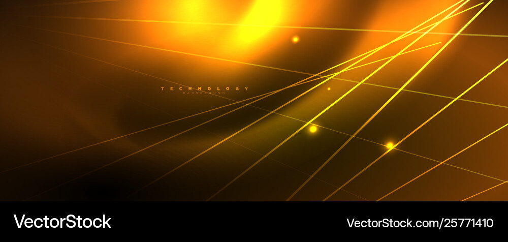 Shiny color neon light with lines abstract Vector Image