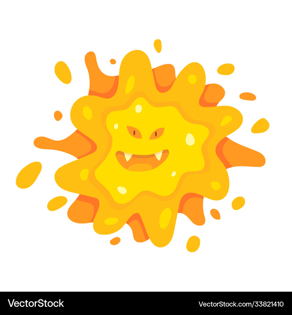 Virus germs and bacteria design objects character Vector Image