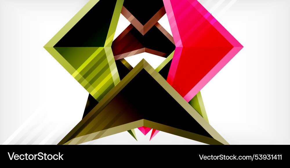 Abstract background color triangles and arrows Abstract background color triangles and arrows Vector Image