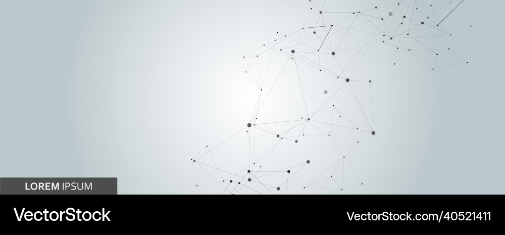 Abstract Connection Network Vector Image