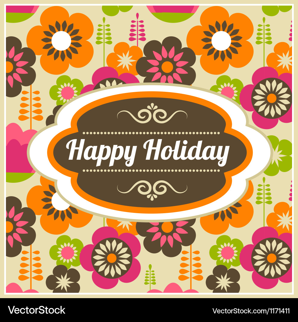 Background with frame and pattern vector image