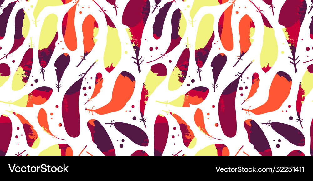 Bright texture feathers pattern Bright texture feathers pattern vector image
