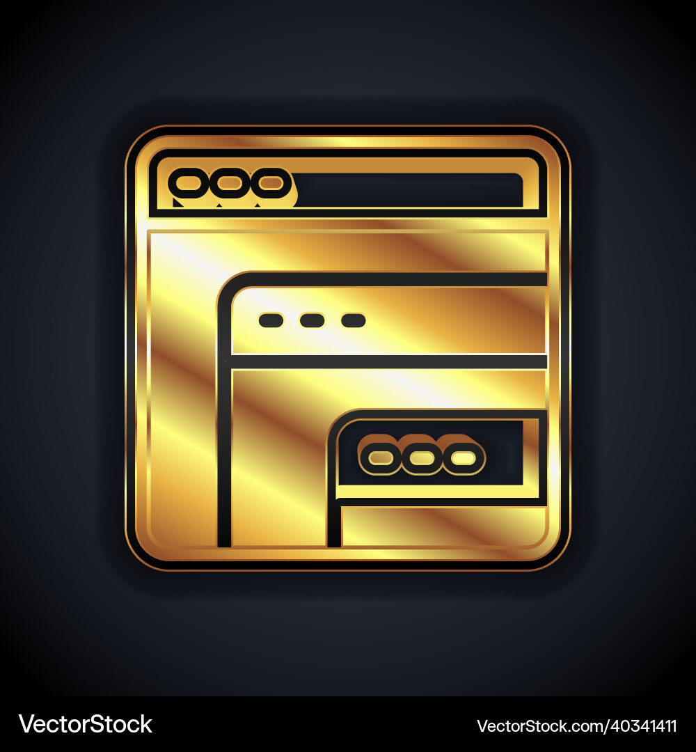 Gold Software Web-Entwickler Programmiercode-Symbol Gold Software Web-Entwickler Programmiercode-Symbol vektorbild