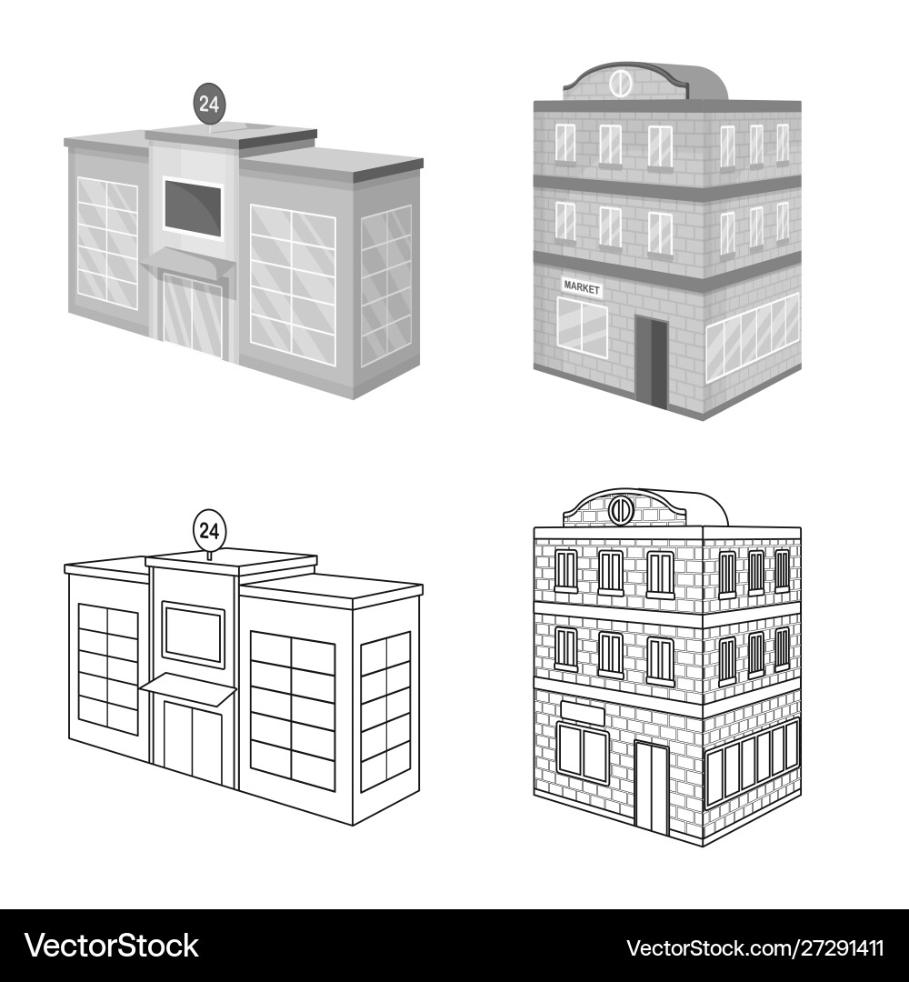 Isolated object construction and building sign Vector Image