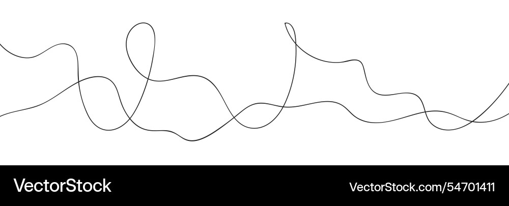 Seamless wavy line pattern with curvy abstract Vector Image