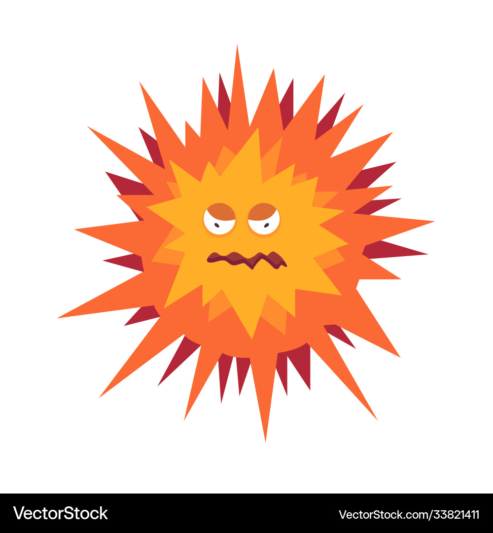 Virus germs and bacteria design objects character Vector Image