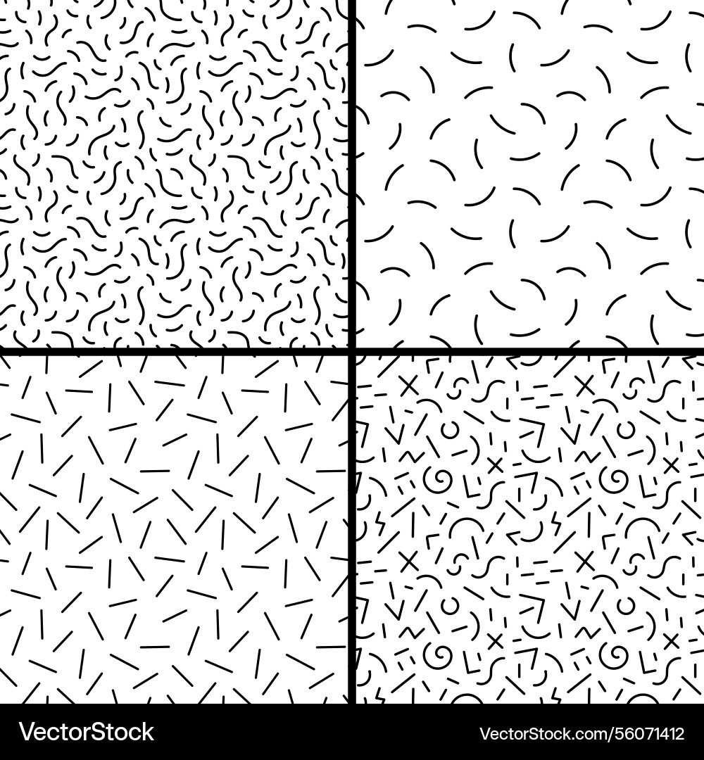 Abstract lines sign and symbols seamless pattern Abstract lines sign and symbols seamless pattern vector image