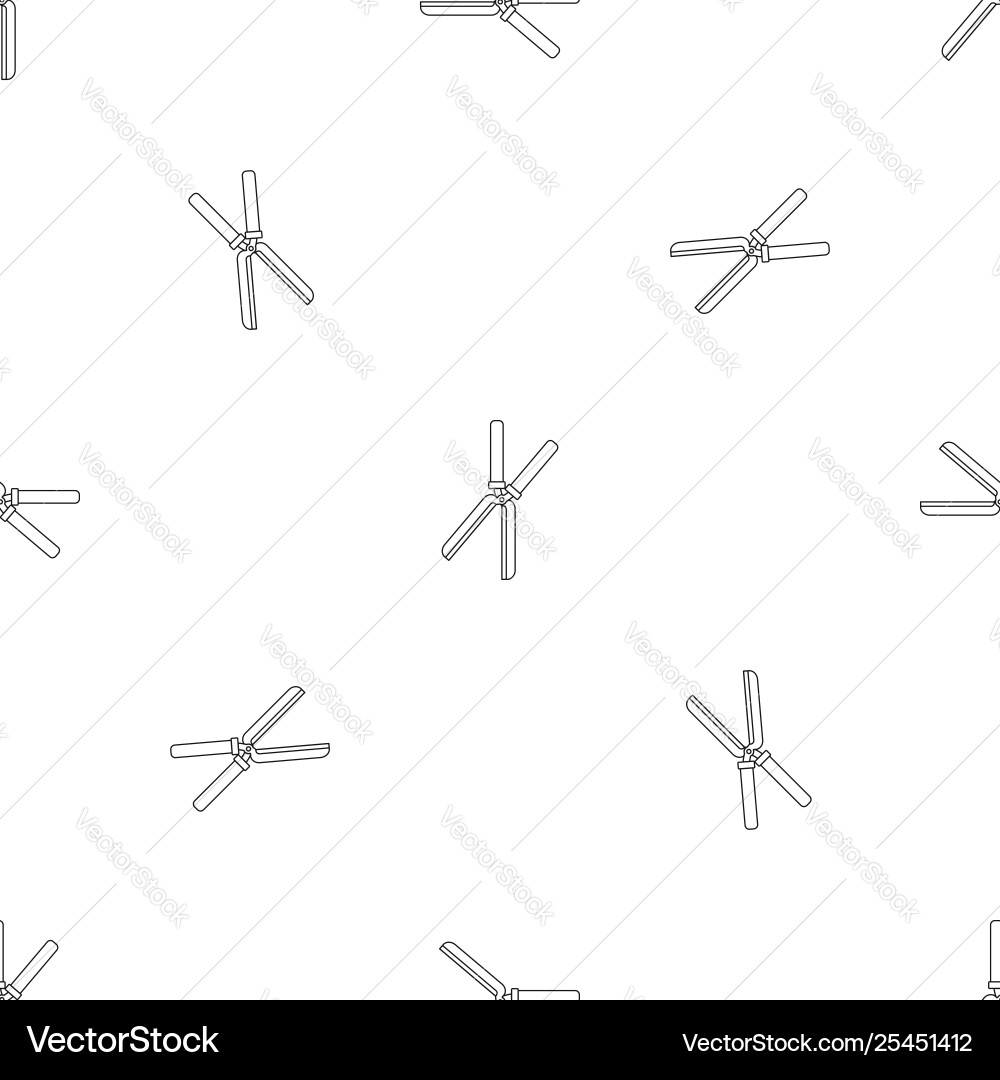 Farm scissors pattern seamless Vector Image