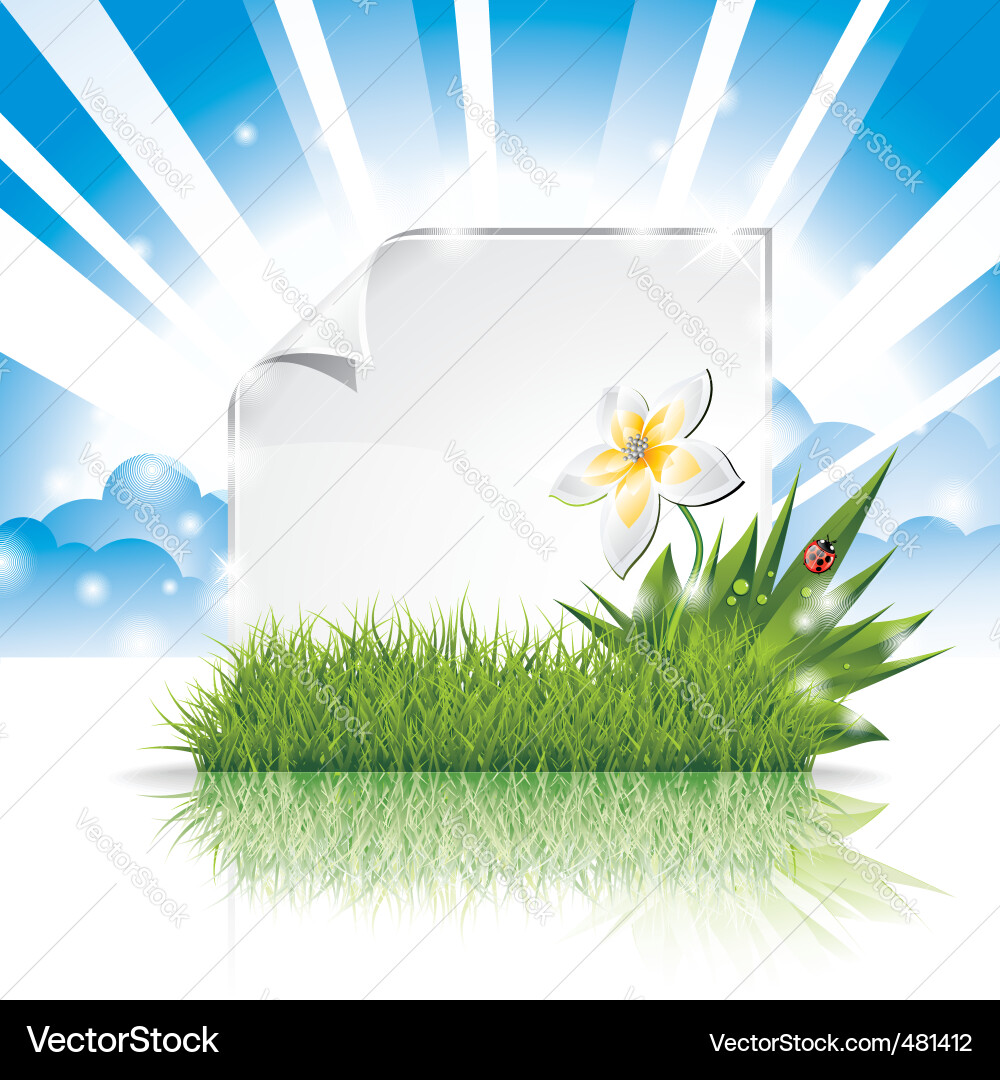 Floral Spring Background vector image