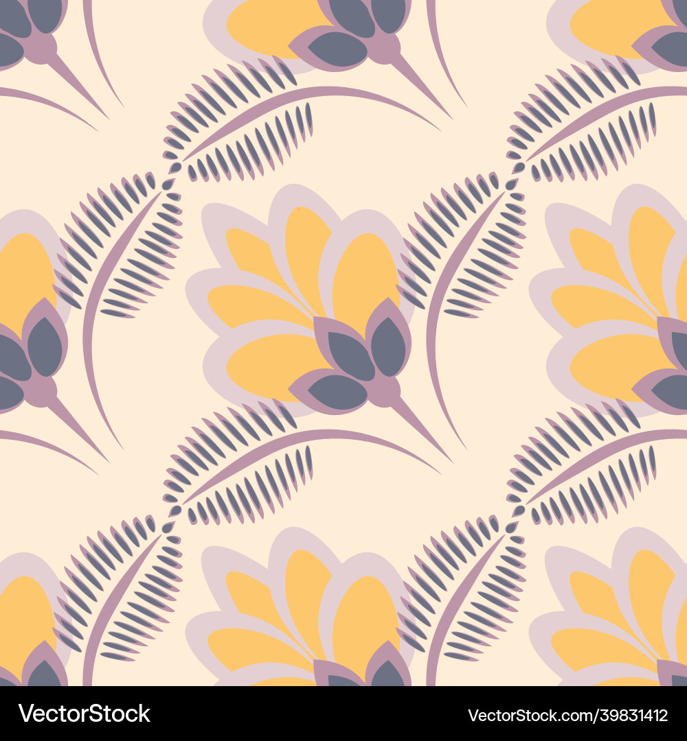 Seamless pattern endless texture - stylized Vector Image
