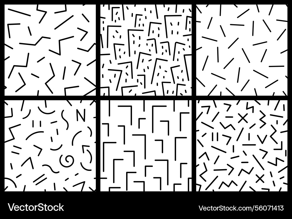 Abstract lines sign and symbols seamless pattern Abstract lines sign and symbols seamless pattern vector image