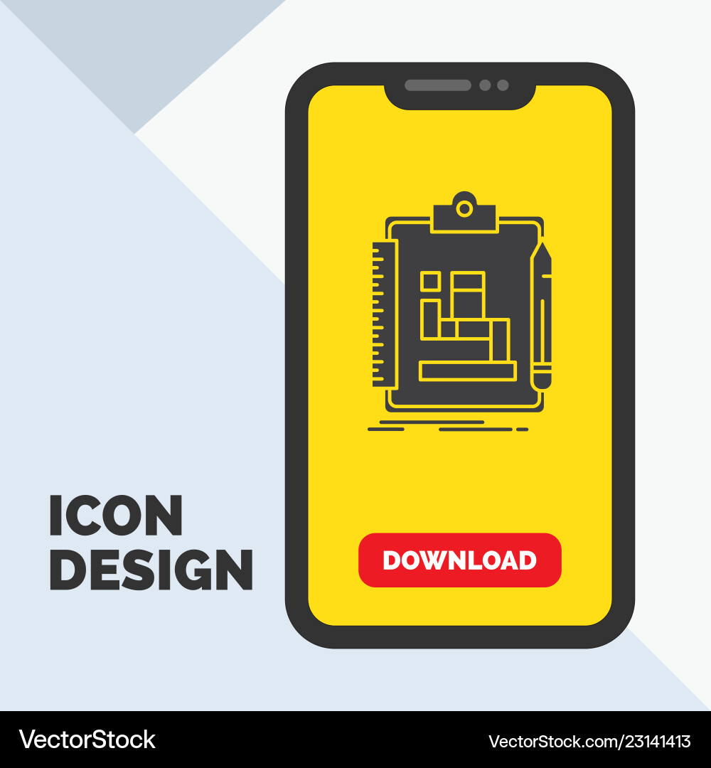Algorithm process scheme work workflow glyph icon Algorithm process scheme work workflow glyph icon Vector Image