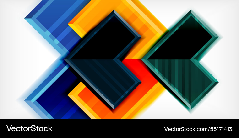 Arrow symbols created with 3d effects and line Arrow symbols created with 3d effects and line vector image