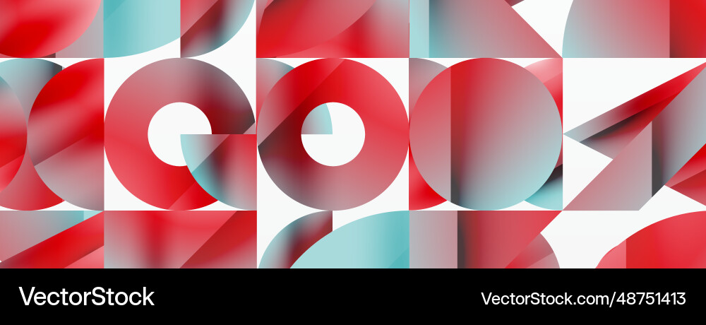 Assorted geometric shapes unite in a minimalistic Assorted geometric shapes unite in a minimalistic vector image
