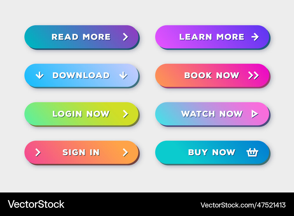Button set Button set vector image