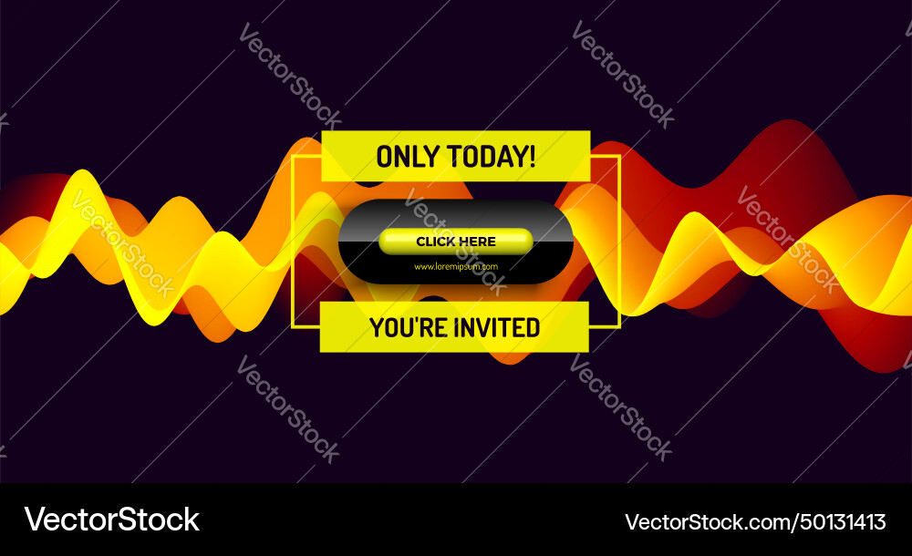 Click here button abstract wavy background Click here button abstract wavy background Vector Image