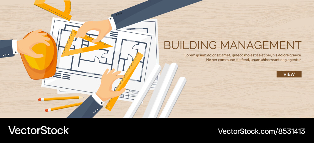 Engineering and architecture vector image