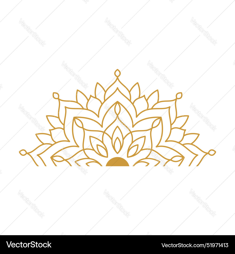 Mandala design element collection set Vector Image