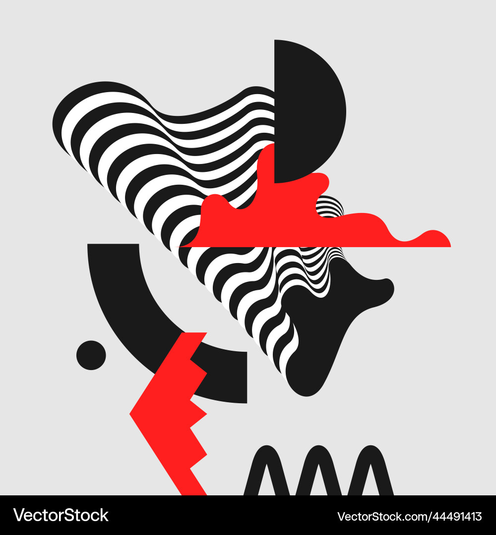 Modern background with abstract elements vector image