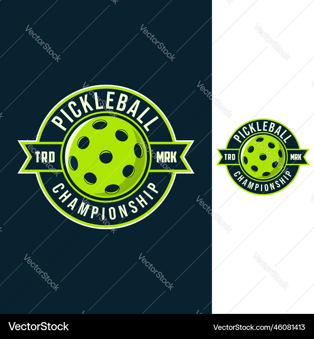 Pickleball Sport Branding Template Vector Image
