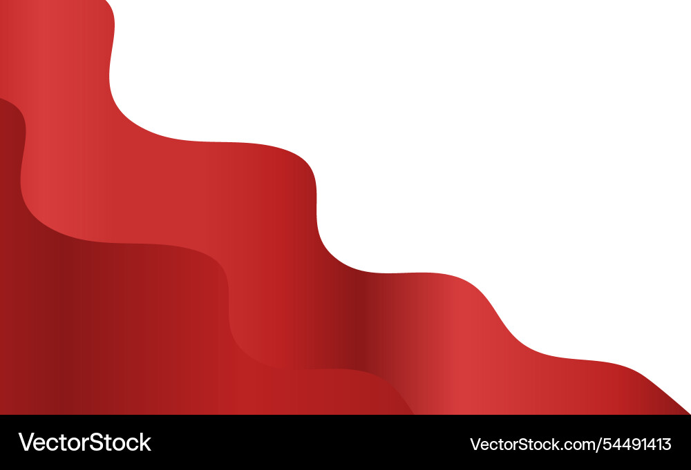Red wave lines pattern background Vector Image
