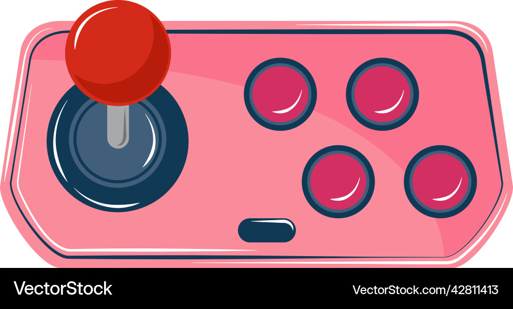 Retro game joystick Vector Image