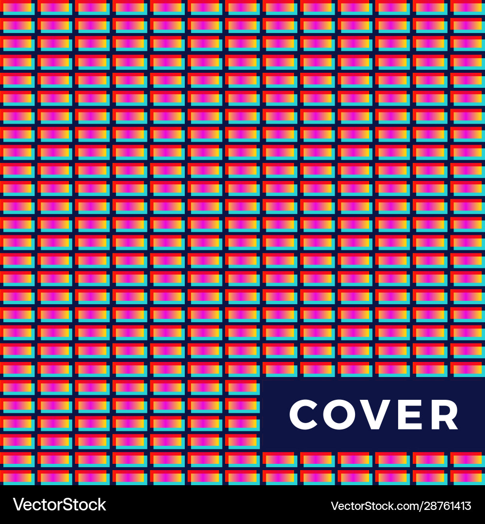 Square colorful abstract music equalizer pattern Square colorful abstract music equalizer pattern vector image