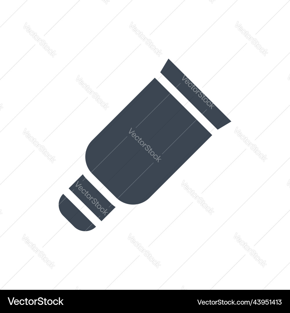 Tooth paste tube glyph icon Tooth paste tube glyph icon vector image