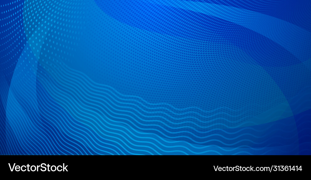 Abstract background halftone dots and curved vector image