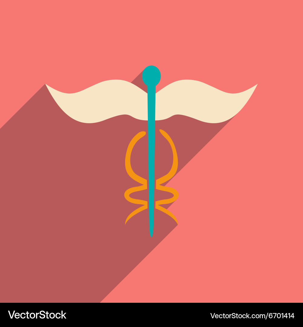 Flat with shadow icon and mobile application Vector Image