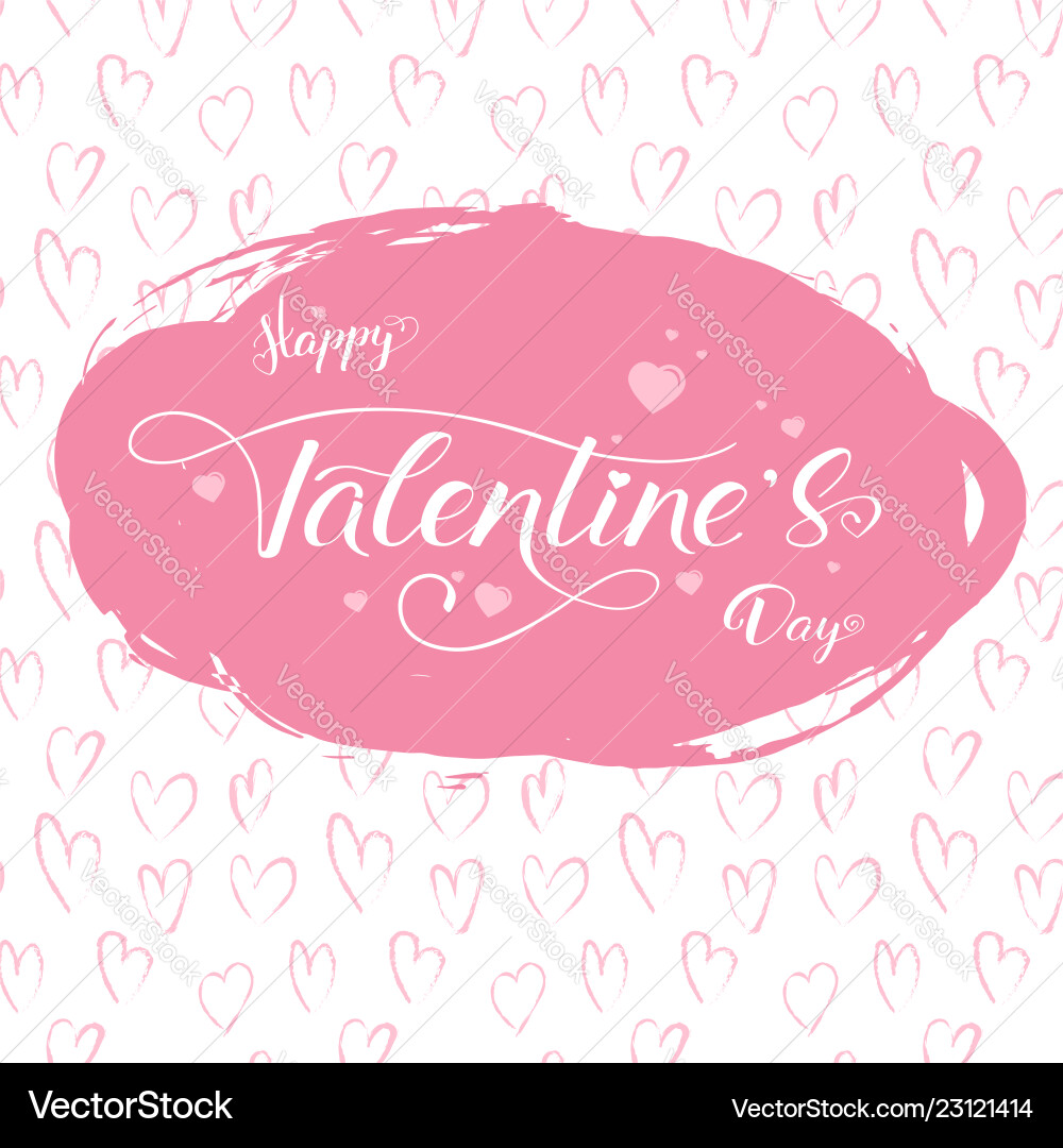 Happy valentines day greetings cover with design Happy valentines day greetings cover with design vector image